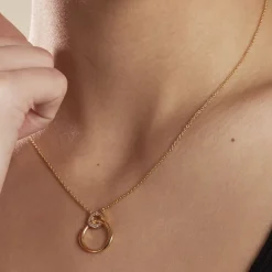 Histoire d'Or Collier Plaqué Or Essia Oxydes De Zirconium Hot