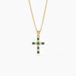 Histoire d'Or Collier Plaqué Or Gaea Pierre Synthétique New