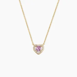 Histoire d'Or Collier Plaqué Or Jaune Alais Oxyde De Zirconium plaqué or jaune oxyde rose Outlet