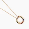 Histoire d'Or Collier Plaqué Or Jaune Ethem Pierres Multicolores New