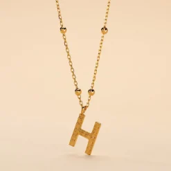 Histoire d'Or Collier Plaqué Or Jaune Lettra Clearance