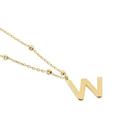 Histoire d'Or Collier Plaqué Or Jaune Lettra New