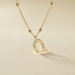 Histoire d'Or Collier Plaqué Or Jaune Lettra