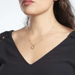 Histoire d'Or Collier Plaqué Or Jaune Lettra