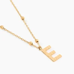 Histoire d'Or Collier Plaqué Or Jaune Lettra Best