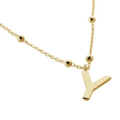 Histoire d'Or Collier Plaqué Or Jaune Lettra Outlet