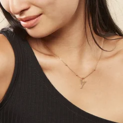 Histoire d'Or Collier Plaqué Or Jaune Lettra Outlet