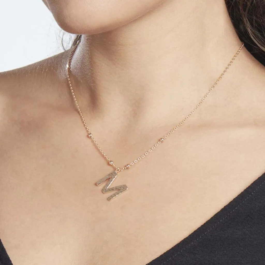 Histoire d'Or Collier Plaqué Or Jaune Lettra Outlet