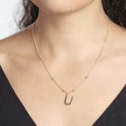 Histoire d'Or Collier Plaqué Or Jaune Lettra New