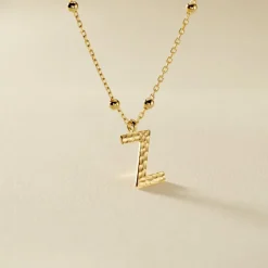 Histoire d'Or Collier Plaqué Or Jaune Lettra Discount