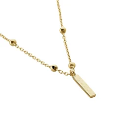 Histoire d'Or Collier Plaqué Or Jaune Lettra Sale