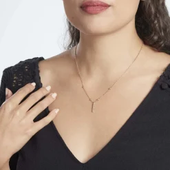 Histoire d'Or Collier Plaqué Or Jaune Lettra Sale