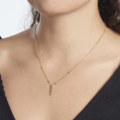 Histoire d'Or Collier Plaqué Or Jaune Lettra Sale