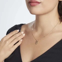 Histoire d'Or Collier Plaqué Or Jaune Lettra Discount