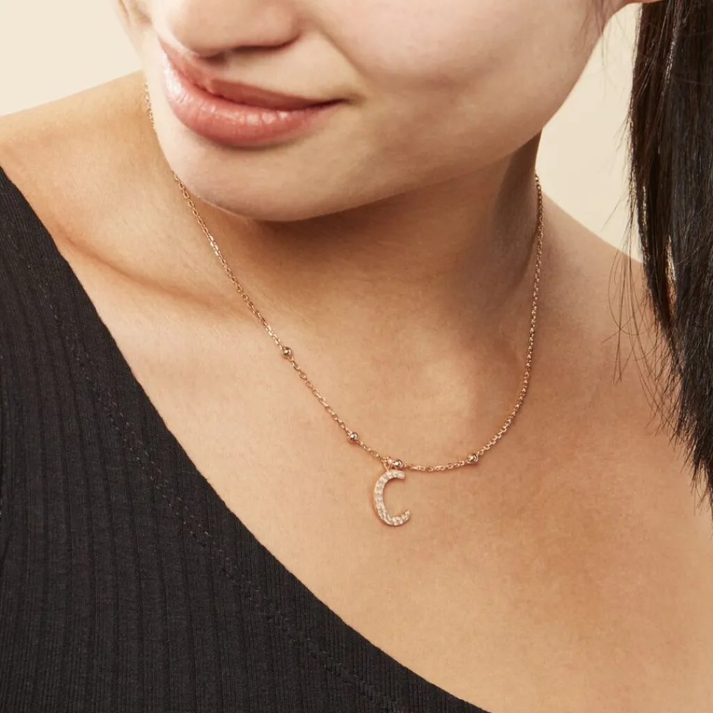 Histoire d'Or Collier Plaqué Or Jaune Lettra Outlet