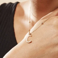 Histoire d'Or Collier Plaqué Or Jaune Lettra Outlet