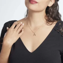 Histoire d'Or Collier Plaqué Or Jaune Lettra Online