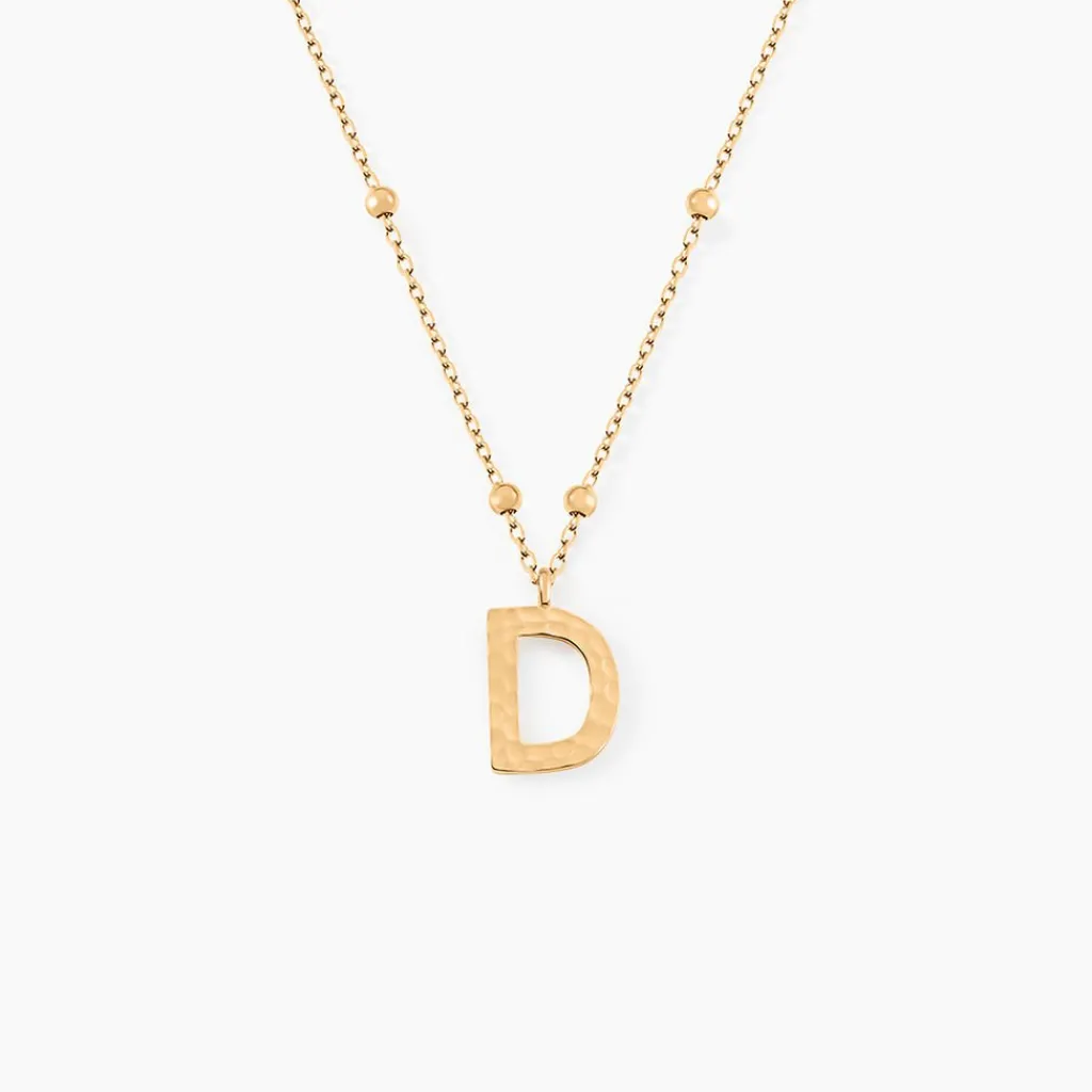 Histoire d'Or Collier Plaqué Or Jaune Lettra Clearance