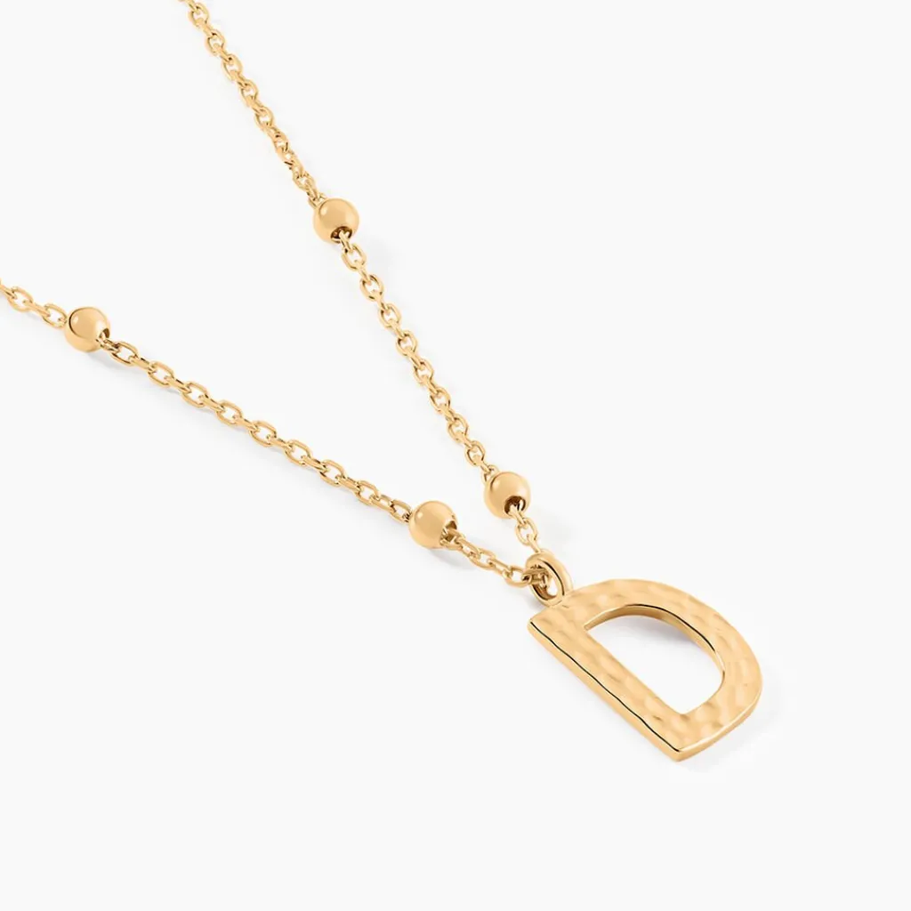 Histoire d'Or Collier Plaqué Or Jaune Lettra Clearance