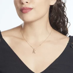 Histoire d'Or Collier Plaqué Or Jaune Lettra Discount