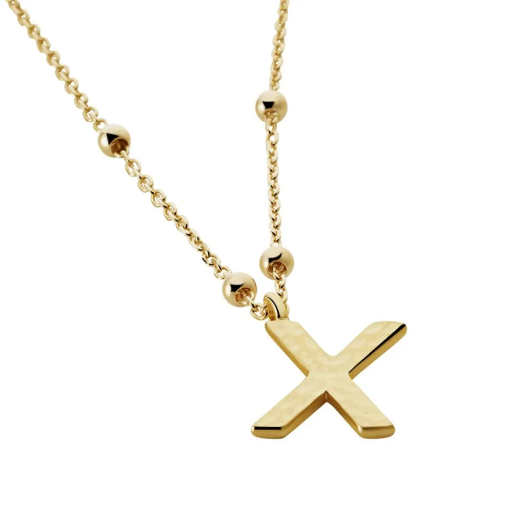 Histoire d'Or Collier Plaqué Or Jaune Lettra Best