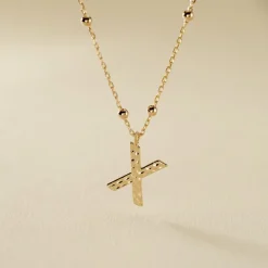 Histoire d'Or Collier Plaqué Or Jaune Lettra Best