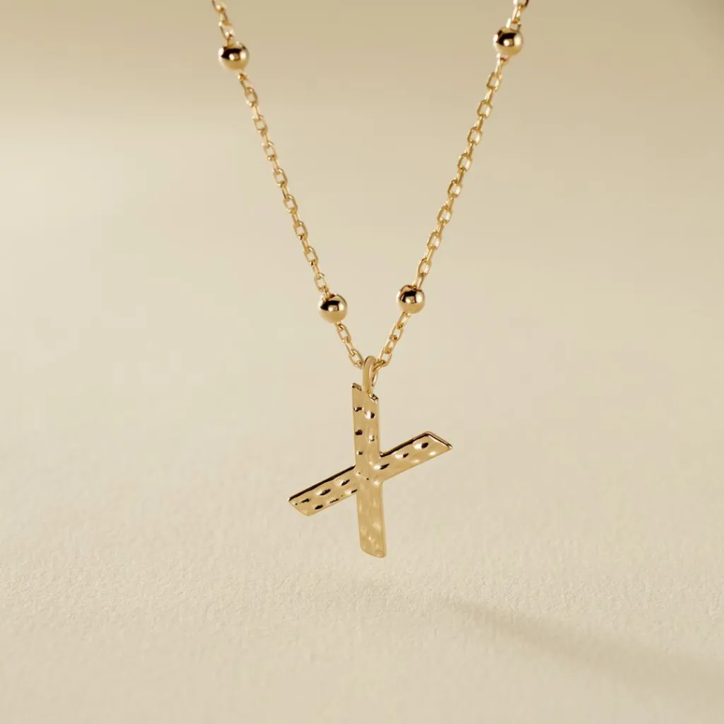 Histoire d'Or Collier Plaqué Or Jaune Lettra Best