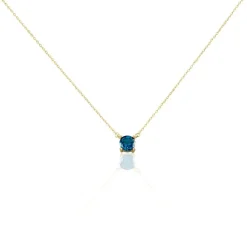 Histoire d'Or Collier Plaqué Or Jaune Nilay Oxyde De Zirconium plaqué or jaune oxyde bleu Sale