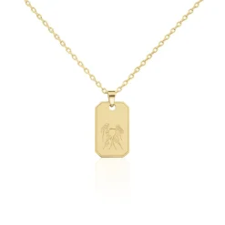 Histoire d'Or Collier Plaqué Or Quintien Sale