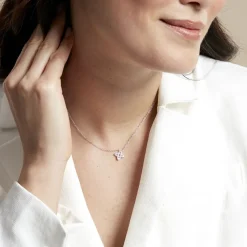 Histoire d'Or Collier Pleiades Argent Blanc Oxyde De Zirconium Sale