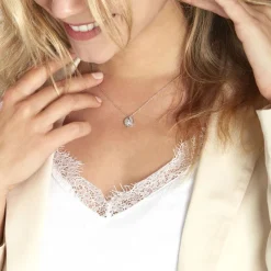 Histoire d'Or Collier Pluton Argent Blanc Oxyde De Zirconium New