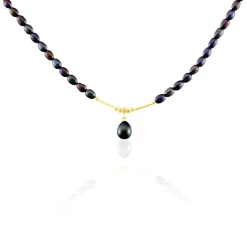 Histoire d'Or Collier Poire Or Jaune Perle De Culture Sale