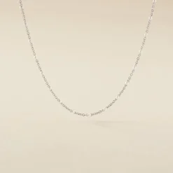 Histoire d'Or Collier Polka argent blanc New