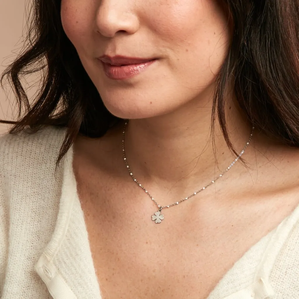 Histoire d'Or Collier Polka argent blanc Online