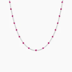 Histoire d'Or Collier Polka argent blanc Outlet