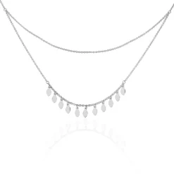 Histoire d'Or Collier Polyna Argent Blanc Hot