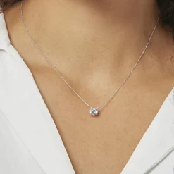 Histoire d'Or Collier Ponama De Zirconium or blanc oxyde Online