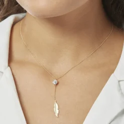 Histoire d'Or Collier Powoo Or Jaune Strass Outlet