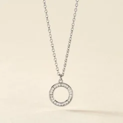 Histoire d'Or Collier Prisco Argent Oxyde De Zirconium New