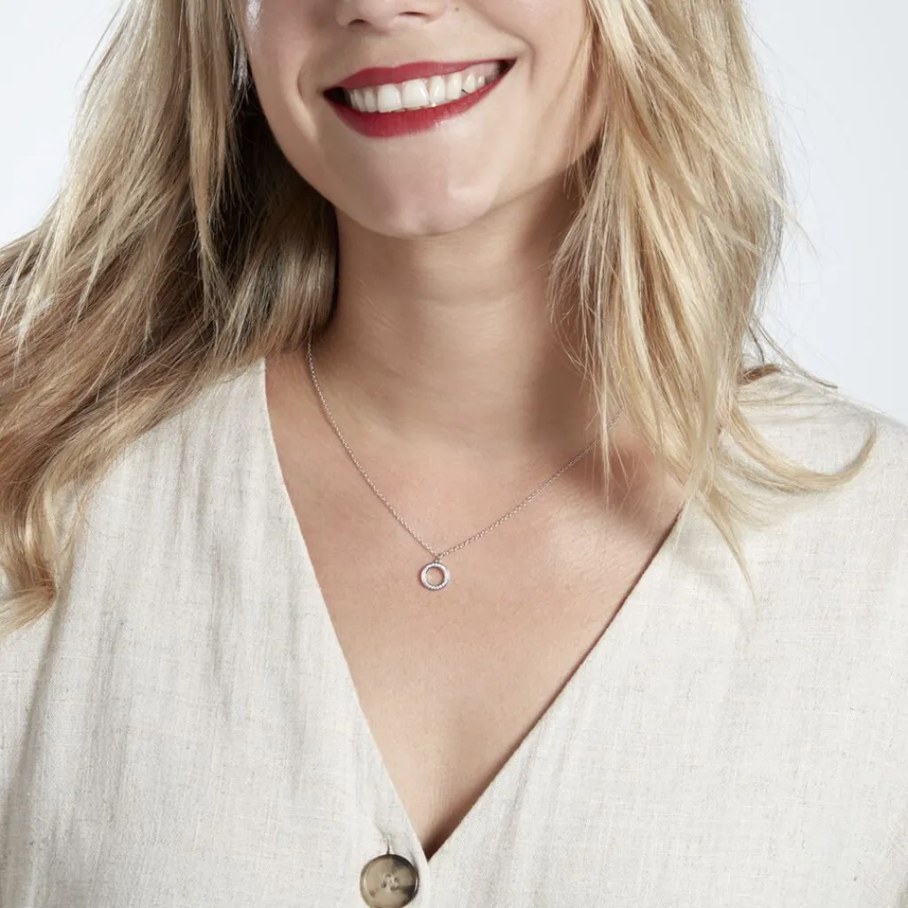 Histoire d'Or Collier Prisco Argent Oxyde De Zirconium New