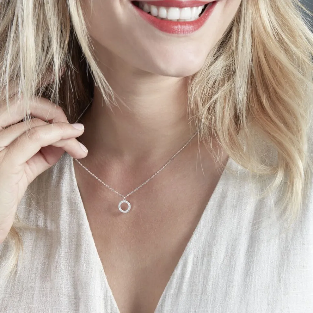 Histoire d'Or Collier Prisco Argent Oxyde De Zirconium New