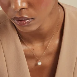 Histoire d'Or Collier Promesse Pour L'eternite Or Jaune Diamant Sale