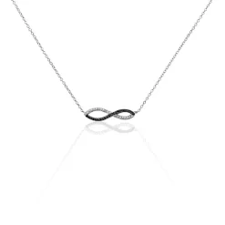 Histoire d'Or Collier Prudentia Argent Blanc Oxyde De Zirconium New