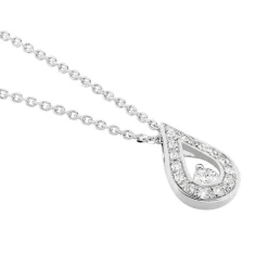 Histoire d'Or Collier Purete Or Blanc Diamant Best