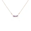 Histoire d'Or Collier Purple Mood Argent Rose Oxyde De Zirconium
