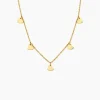 Histoire d'Or Collier Querida Pampilles Acier Jaune Sale