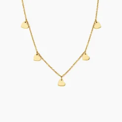 Histoire d'Or Collier Querida Pampilles Acier Jaune Sale