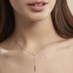 Histoire d'Or Collier Rachel Or Blanc Diamant Discount