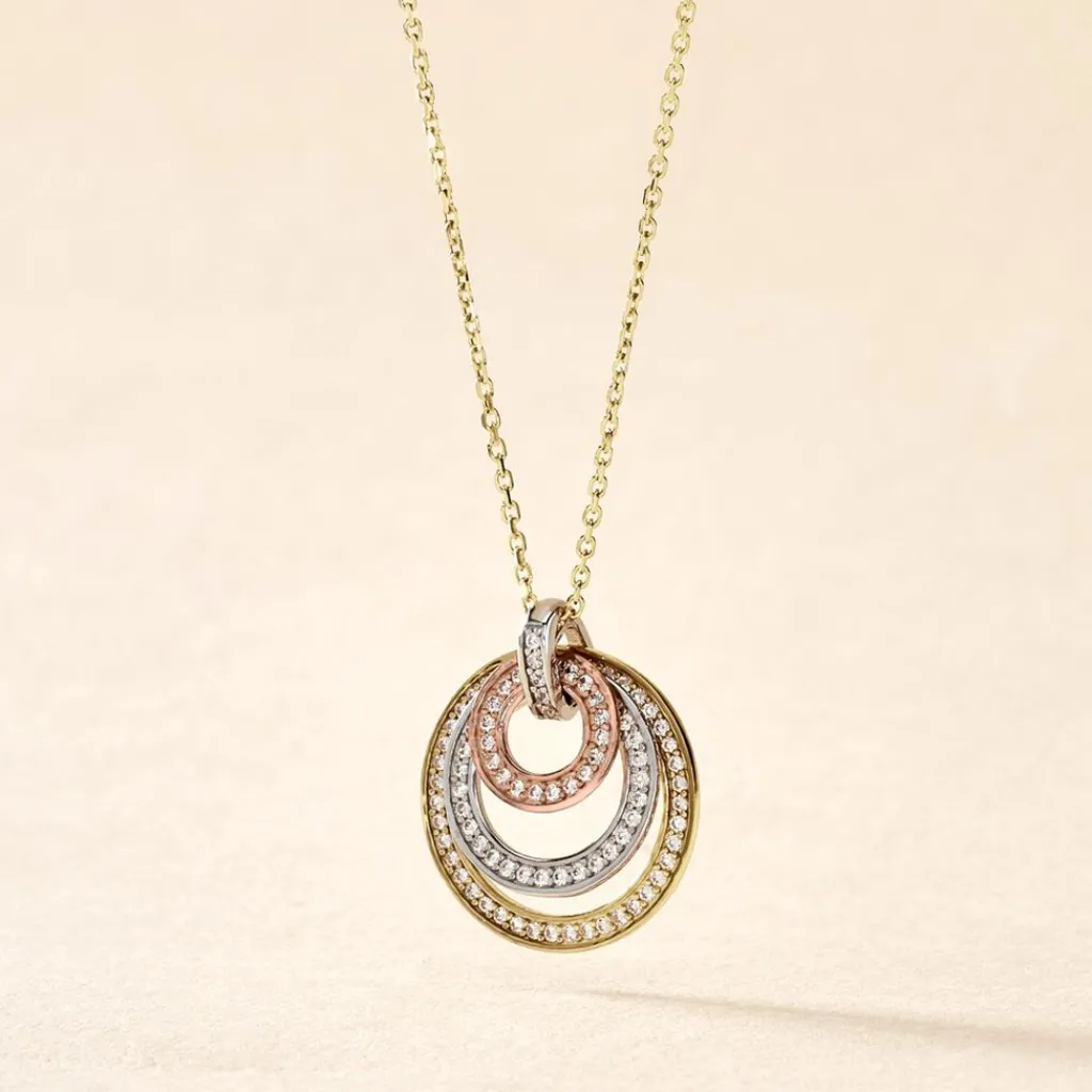 Histoire d'Or Collier Rama Or Tricolore Oxyde De Zirconium Clearance