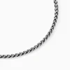 Histoire d'Or Collier Raph Maille Palmier Acier Gris Outlet